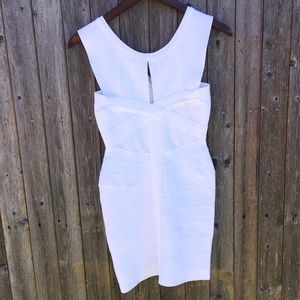 🆕Meilun White Bandage Bodycon Cocktail Dress Sz S